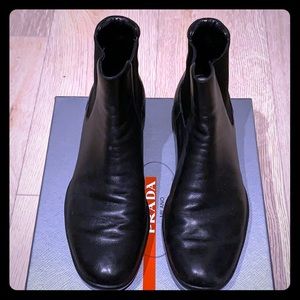 Prada Chelsea flat boot